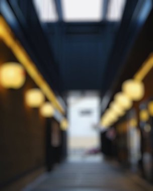 Metro istasyonunun bulanık arkaplanı