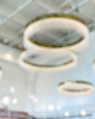 Bulanıklık alışveriş merkezi ve mağaza iç arka planı için