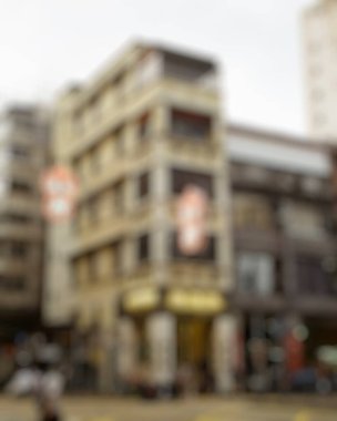 Şehir sokak manzarası bulanık