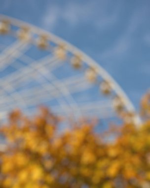 Sonbahar yapraklarının bulanık arkaplanı.