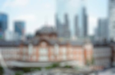 Bokeh ile bulanık şehir arkaplanı. modern kavram