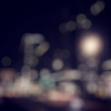 gece kenti bokeh arkaplanı, soyut bulanık arkaplan
