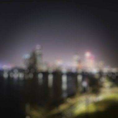 Soyut bulanık şehir Bokeh 'i geceleyin