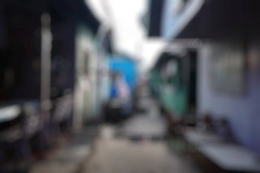 Şehrin bulanık arkaplanı