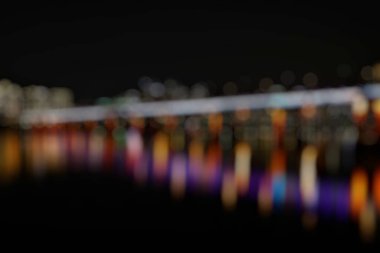 Şehir ışıklarıyla bulanık arkaplan