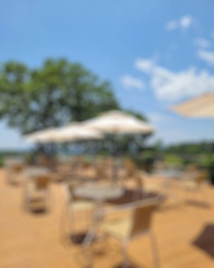 Kafedeki soyut bulanık restoran