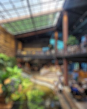 soyut bulanık kahve dükkanı iç mimarisi