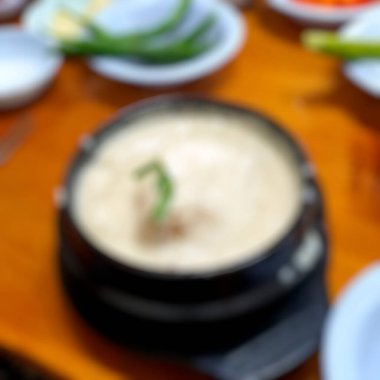 Lezzetli Asya yemeklerinin yakın görüntüsü