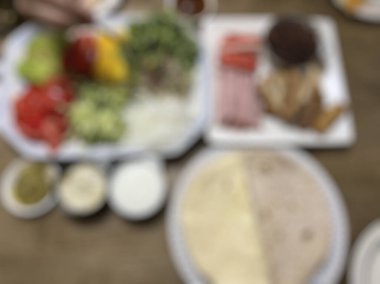 Lezzetli yemekler, seçici odaklanma.