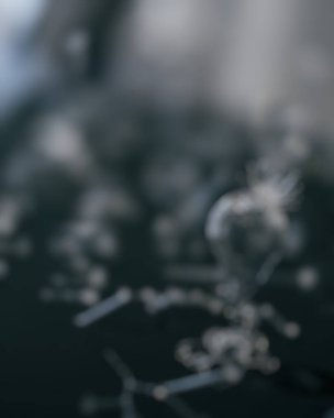 Odaklanamayan ışıklarla soyut bokeh arkaplanı