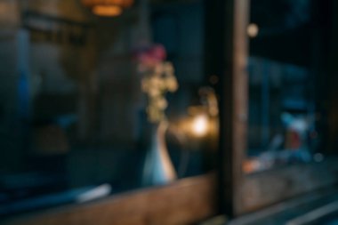 Coffee shop arka plan bulanık