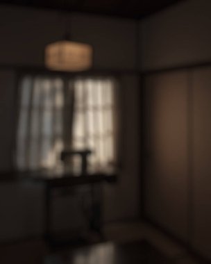 Ahşap duvarlı iç plan