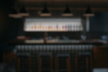 Coffee shop arka plan bulanık