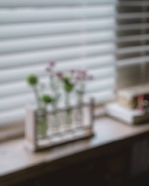 Modern iç mekan ile bulanık arkaplan