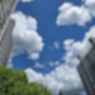 Şehrin bulanık arkaplanı