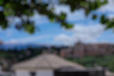 Şehrin bulanık arkaplanı soyut