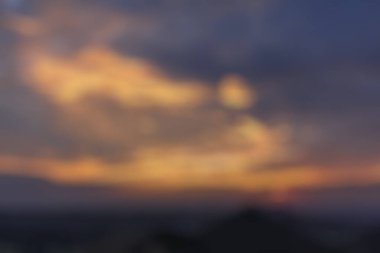 Bulanık günbatımı arkaplanı, renkli günbatımı ışığı, soyut arkaplan