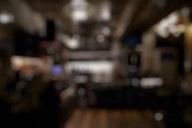 Restoranın iç kısmının bulanık arka planı.