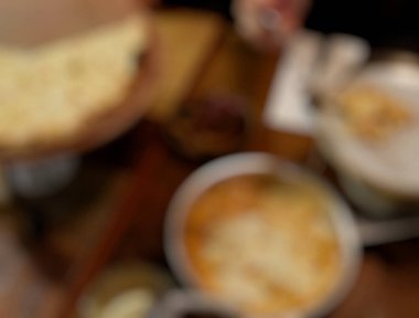 Bulanık arka plan, kahvaltılı kahvaltı.