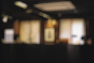 Bokeh ile restoranın arka planı bulanık