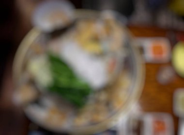 Coffee shop arka plan bulanık