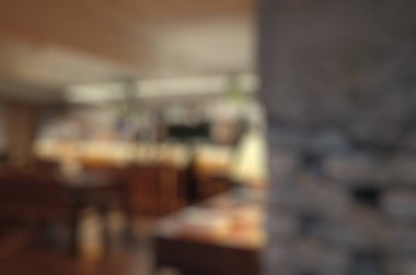 restoran ve bulanık arkaplan