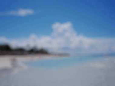 Bulanık plaj geçmişi. tropik plaj arka planı