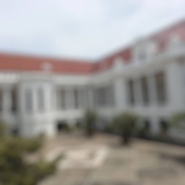 Bulanık arka plan modern üniversite binası