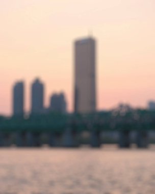 soyut bulanık güzel Bokeh şehri ve arkaplan için ışık