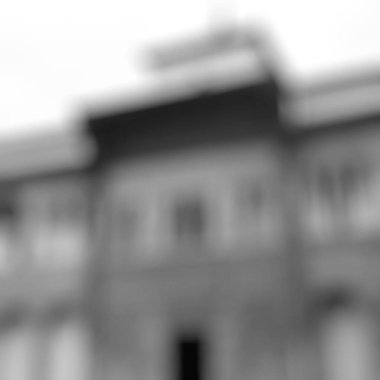 Şehirdeki restoranın bulanıklığı.