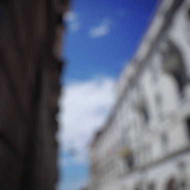 Bulanık arkaplan ile şehrin bulanık görünümü