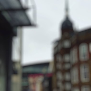 Şehir binalarının bulanık arkaplanı