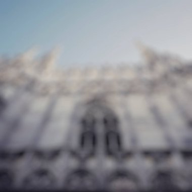 Milano katedralinin bulanık görüntüsü