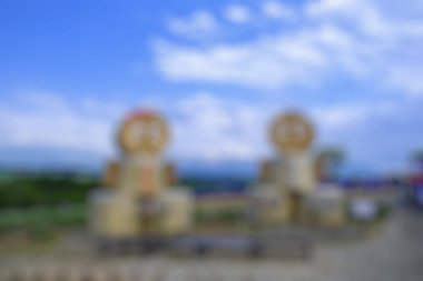 Bali Endonezya Seyahat Tema yaratıcı bulanıklık bokeh etkisi ile arka plan