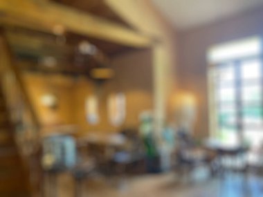 Bokeh resimli soyut bulanık arkaplan restoranı