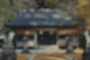 Bangkok, Tayland 'daki tapınağın bulanık görüntüsü