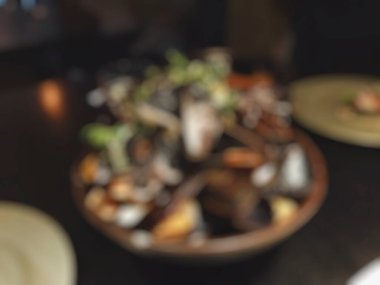 Modern restoranın soyut arka planı