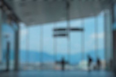 Alışveriş merkezinin bulanık arkaplanı