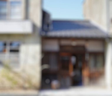 Modern evin bulanık arkaplanı.