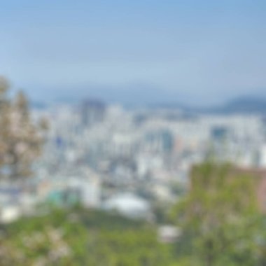 Bokeh 'in bulanık şehir görünümü