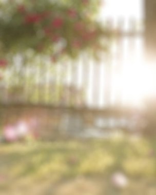 Çiçeklerle bulanık görünüm