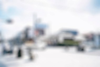 Modern şehir sokak arka planının soyut bulanıklığı.