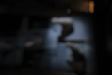 Bokeh ile fabrikanın bulanık arkaplanı