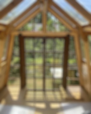 Bokeh ile evin bulanık arkaplanı