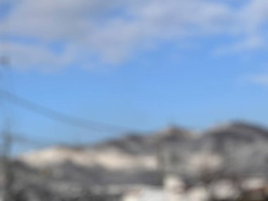 Şehrin bulanık arkaplanı