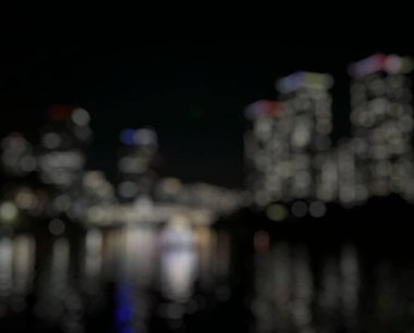 Bulanık şehir ışıkları arka plan