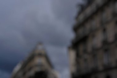 Bokeh ile şehrin bulanık arkaplanı