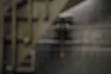 Fabrikanın iç kısmının bulanık arkaplanı