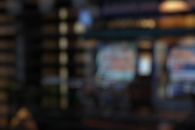 Bokeh efektli alışveriş merkezinin bulanık görüntüsü