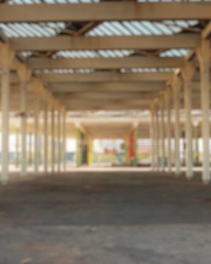 Boş otopark bulanık